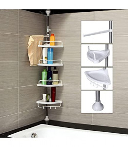 SUPORT TELESCOPIC CU ETAJERA PENTRU BAIE SILVER
