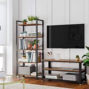 BIBLIOTECA 5 POLITE BROWN 66 x 30 x 153 cm