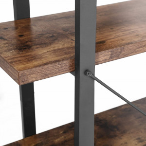 BIBLIOTECA DECORATIVA RUSTIC BROWN 105 x 33,5 x 177,5 cm