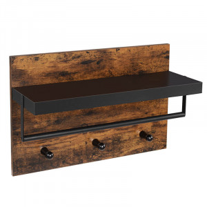 CUIER HOL CU ETAJERA STIL INDUSTRIAL BROWN