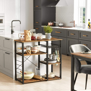Raft pentru Bucatarie Industrial Design Maro Rustic