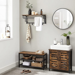 CUIER HOL CU ETAJERA BROWN INDUSTRIAL