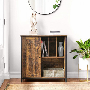 DULAP DEPOZITARE COMPARTIMENTAT STIL INDUSTRIAL RETRO BROWN