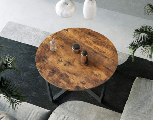 MASA LIVING CU BLAT ROTUND INDUSTRIAL STYLE COCKTAIL