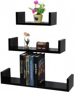 SET RAFT PERETE 3 BUCATI BLACK
