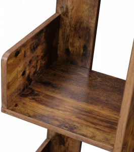 BIBLIOTECA TREE CU 8 COMPARTIMENTE RUSTIC BROWN