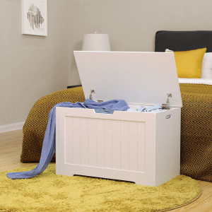 Cufar depozitare StefiArt 76 x 40 x 48 cm, MDF, Alb