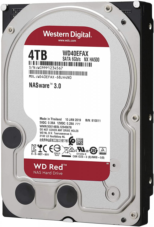 4TB WD RED Plus / WD40EFZX 【使用時間 24ｈ】 2021年製 新品同様