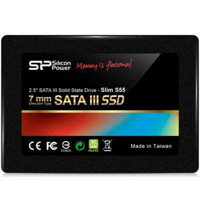 SSD SATA3 120GB SiliconPower Slim S55 550/420MB/s, SP120GBSS3S55S25
