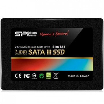 SSD SATA3 120GB SiliconPower Slim S55 550/420MB/s, SP120GBSS3S55S25
