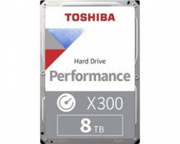HDD Desktop Toshiba X300 HDWR180XZSTA (3.5'' 8TB, 7200RPM, 256MB, SATA 6Gb/s), bulk