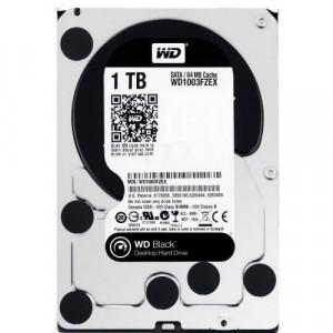 Hard disk HDD 3.5" SATA3 7200 1TB WD Black WD1003FZEX, 64MB