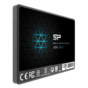 SSD SATA3 128GB 3D NAND SiliconPower A55 560/530Mbs, SP128GBSS3A55S25