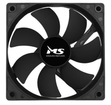 MS INDUSTRIAL COOLER CASE 12CM FAN Crni Ventilator, Vazdušno hlađenje, 120 x 120 x 25 mm