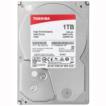 TOSHIBA 1TB 3.5", SATA III, 64MB, 7200rpm, P300 serija - HDWD110UZSVA