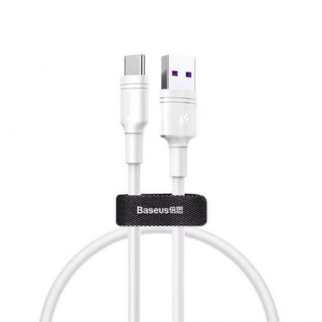 USB data kabal BASEUS DOUBLE RING za Huawei Type C 5A 1m beli