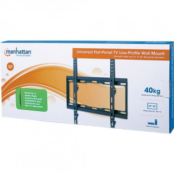 MH Universal TV Low-Profile Wall Mount, 32-55", 40kg, Black