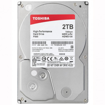 TOSHIBA 2TB 3.5", SATA III, 64MB, 7200rpm, P300 serija - HDWD120UZSVA