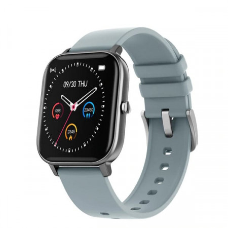 Ceas inteligent - Smartwatch P8 ecran cu touch 1.4 inch color HD, moduri sport, pedometru, puls, notificari, grey