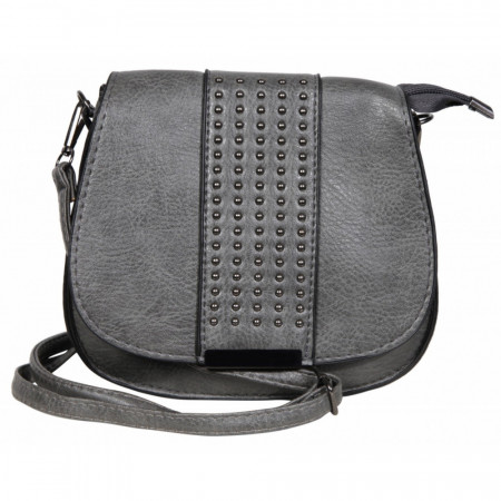 Geanta dama, piele ecologica, gri, PM3600129-001