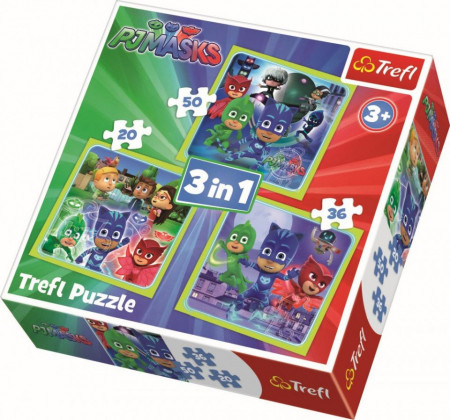 PUZZLE TREFL 3IN1 PREGATITI DE ACTIUNE