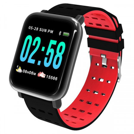 A6 Red - Smart Watch Sport Fitness Tracker