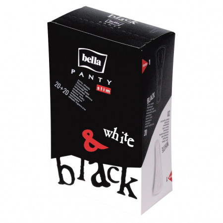 Absorbante zilnice Bella Panty Slim Black&White, 40 buc