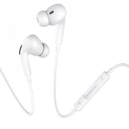 Borofone Earphones BM30 Pro Original Series with Lightning plug white