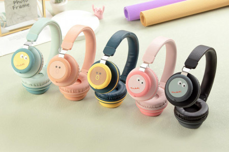 GJBY headphones - BLUETOOTH CA-030 Dinosaur Orange