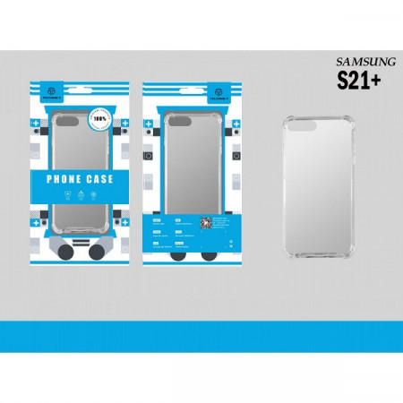 Husa anti-șoc din silicon Samsung S21+ transparentă, PMFSSAMSUNGS21+3