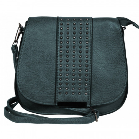 Geanta dama, piele ecologica, verde, PM3600129-006
