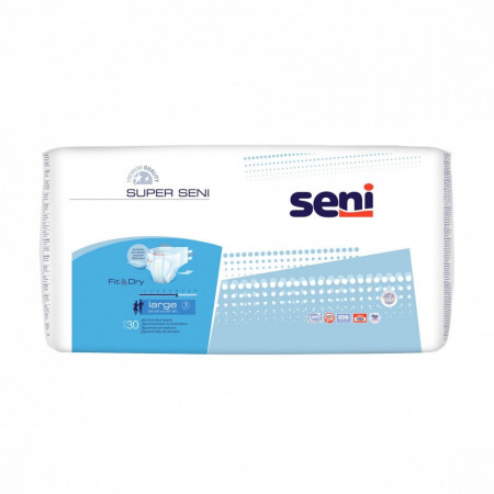 Scutece adulti Super Seni, Large, 30 buc