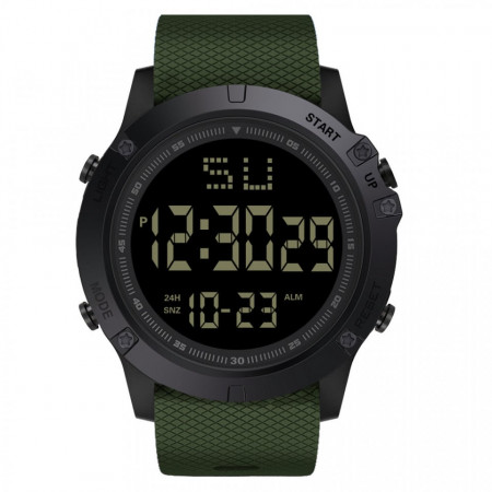 Ceas digital HONHX, Cronograf quartz, HX003-VERDE