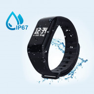 Bratara Smart, Fitness Tracker, Negru, PMHOLM09743