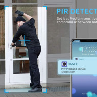 Cameră Wi-Fi în aer liber FHD 1080P, supraveghere wireless H + Y 2.4G WiFi, Camere IP de vizionare nocturnă HD
