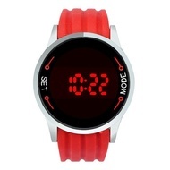 Ceas de mana unisex cu touch screen led L040-ROSU
