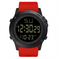 Ceas digital HONHX, Cronograf quartz, HX003-ROSU