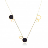 Colier fashion, placat cu aur 14K, PMNST12653
