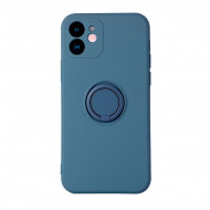 Husa pentru Xiaomi Redmi NOTE 10 5G / NOTE 10T 4G / 5G, Vennus Silicone cu inel, albastru