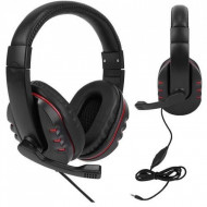 Casti cu microfon, Gaming, Noise Cancelling, negre, rosu, PM000084813