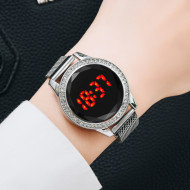 Ceas Dama Fashion Touch Screen Digital, Argintiu, LD094-V1