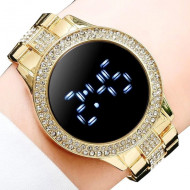 Ceas Dama Fashion Touch Screen Digital, Auriu, LD092-V2