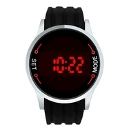 Ceas de mana unisex cu touch screen led L040-NEGRU