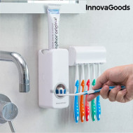 Dozator de pastă de dinți cu suport pentru periuțe InnovaGoods Home Houseware