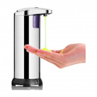 Dozator de sapun, cu senzor, touch free, argintiu crom, DISP-AG