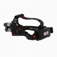 Lanterna frontala cu 5 LED-uri 1XT6, 4xPE si acumulatori reincarcabili