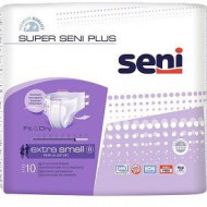Scutece adulti Super Seni Plus, Extra Small, 10 buc