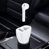 Set 2 in 1 Incarcator auto cu casca bluetooth, PMHOLM12613