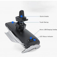 Suport Auto Reglabil Automat Și Încărcare Wireless - Argintiu