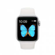 Ceas Smartwatch, Impermeabil IP67, conversatie, apelare, impuls, pasi, Alb, W34